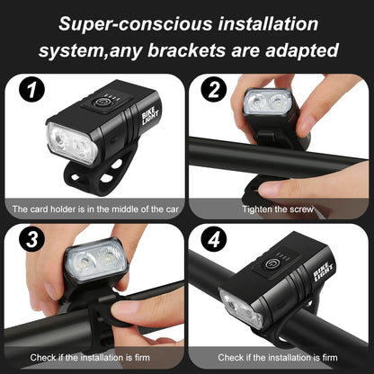 Rechargeable T6 LED Bicycle Light
