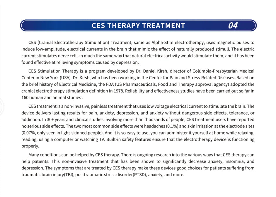KTS Sleep Aid Device CES Stimulation Therapy 600mAh Hand-held Anxiety Depression Fast Sleep Instrument Sleeper Therapy Insomnia