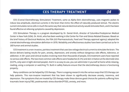 KTS Sleep Aid Device CES Stimulation Therapy 600mAh Hand-held Anxiety Depression Fast Sleep Instrument Sleeper Therapy Insomnia