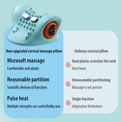 Electric Cervical Neck Stretcher Massager Pillow