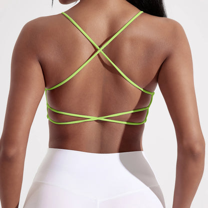Women's Cross Back Straps Fitness Bra