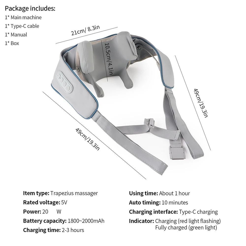 Wireless Neck And Shoulder Massager