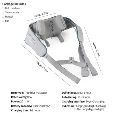Wireless Neck And Shoulder Massager