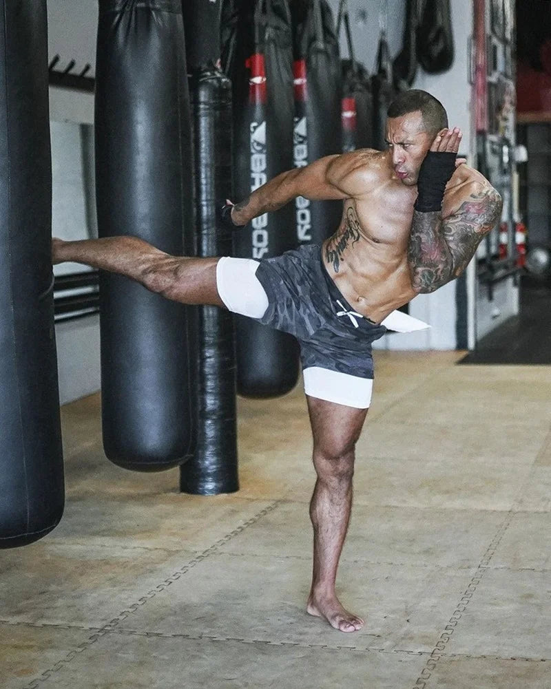 2 In 1 Quick Dry Workout Jogging Short Pant