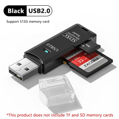2 in 1 USB 3.0 Card Reader Micro TF Sd Card Reader