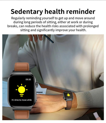 2026 New Accurate Measurement Uric Acid Blood Lipids Smartwatches Body Fat Measure Call Sports Health Smart Watch For Men Women