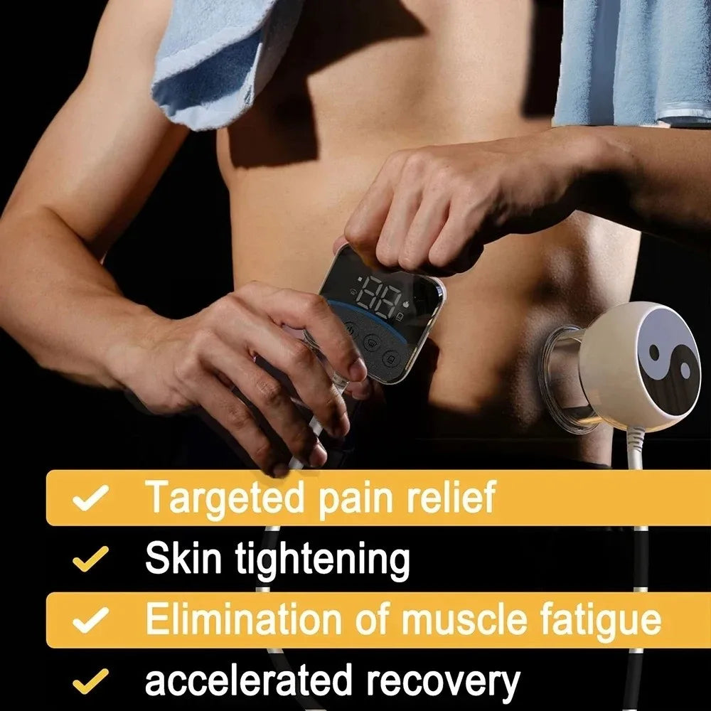 Visual Display Smart LCD Massager Electric Heating Remote Controller Vacuum Cupping Massager Suction Cup LCD Screen