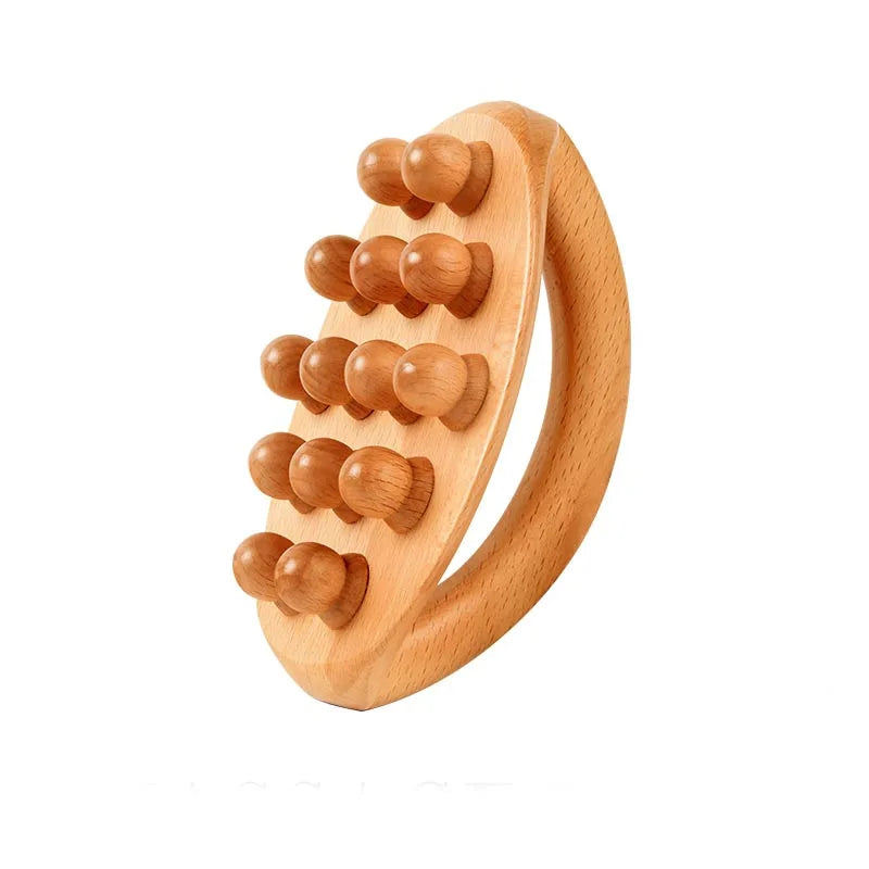 Wooden Waist Leg Body Massager
