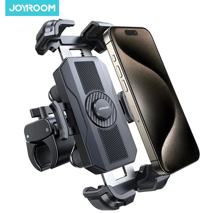 Joyroom Motorcycle Phone Holder Anti Vibration Phone Mount for Motorcycle Handlebar Bike Phone Mount for iPhone for 4.7-7” Phone