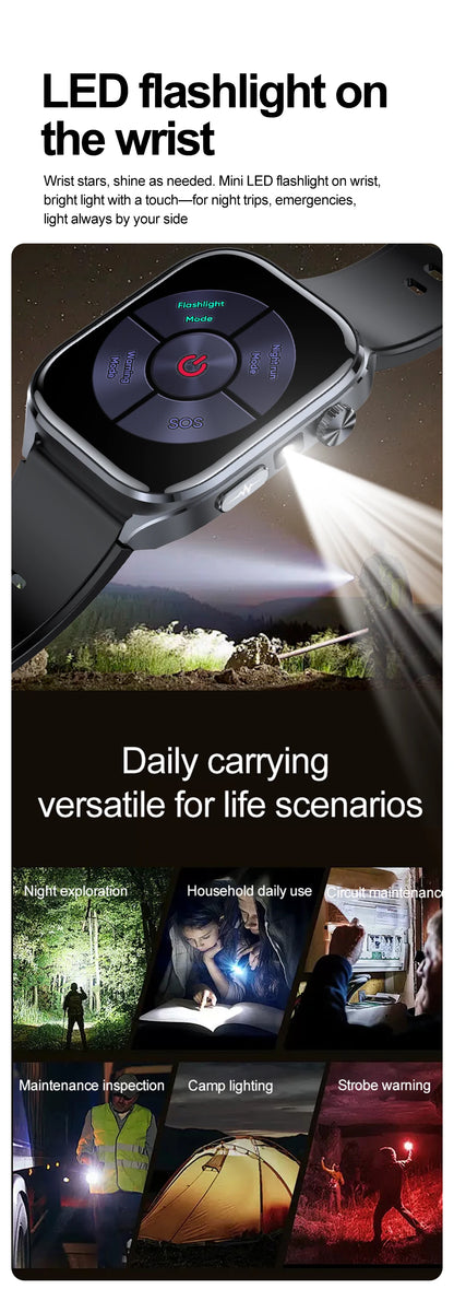 2025 New Accurate ECG Smart Watch Heart Health Analysis Blood analysis Blood Lipid Blood Pressure BT call Smart Watches For Men