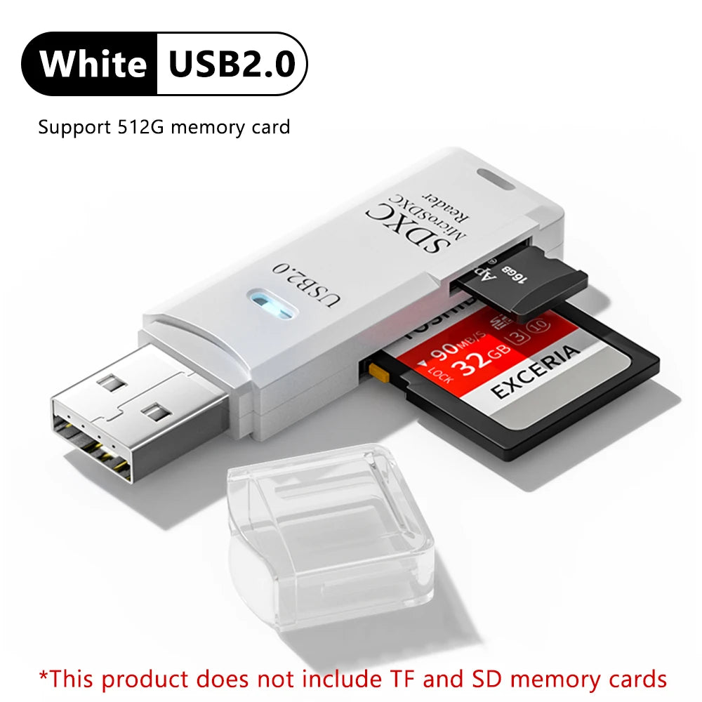 2 in 1 USB 3.0 Card Reader Micro TF Sd Card Reader