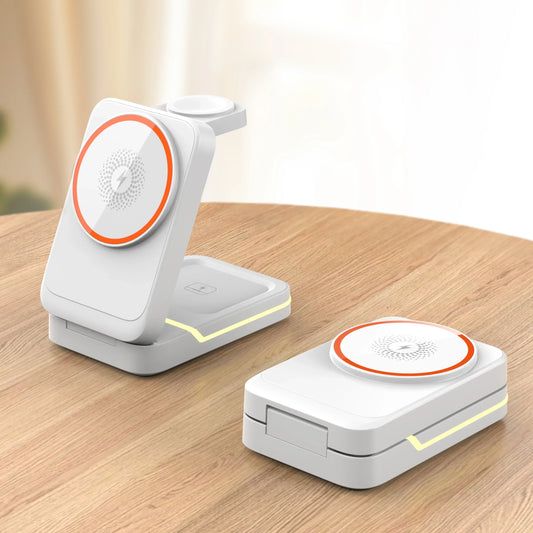 3 in 1 Magnetic Foldable Wireless Charger