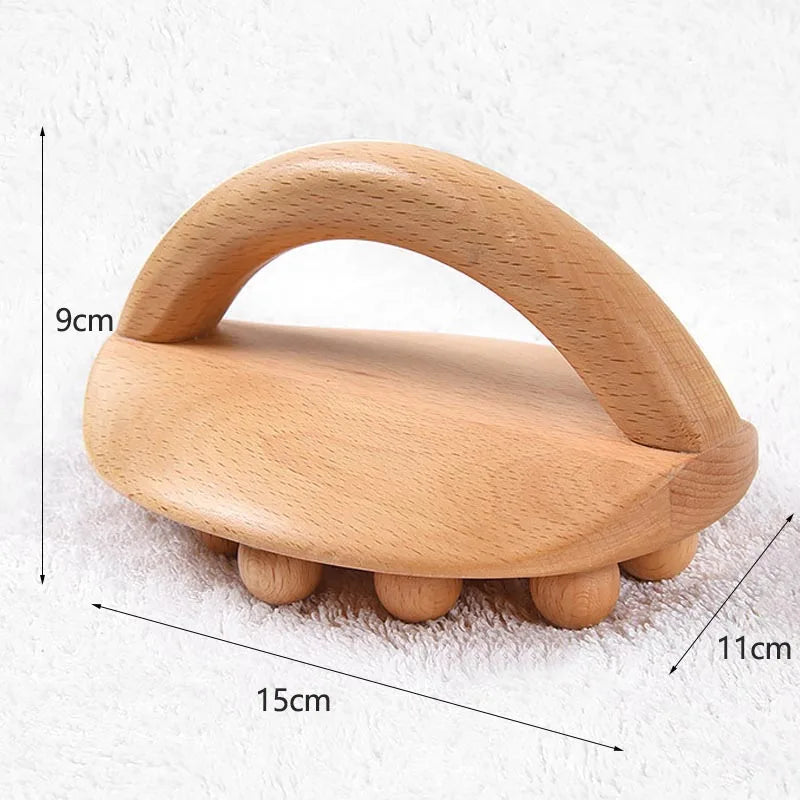Wooden Waist Leg Body Massager