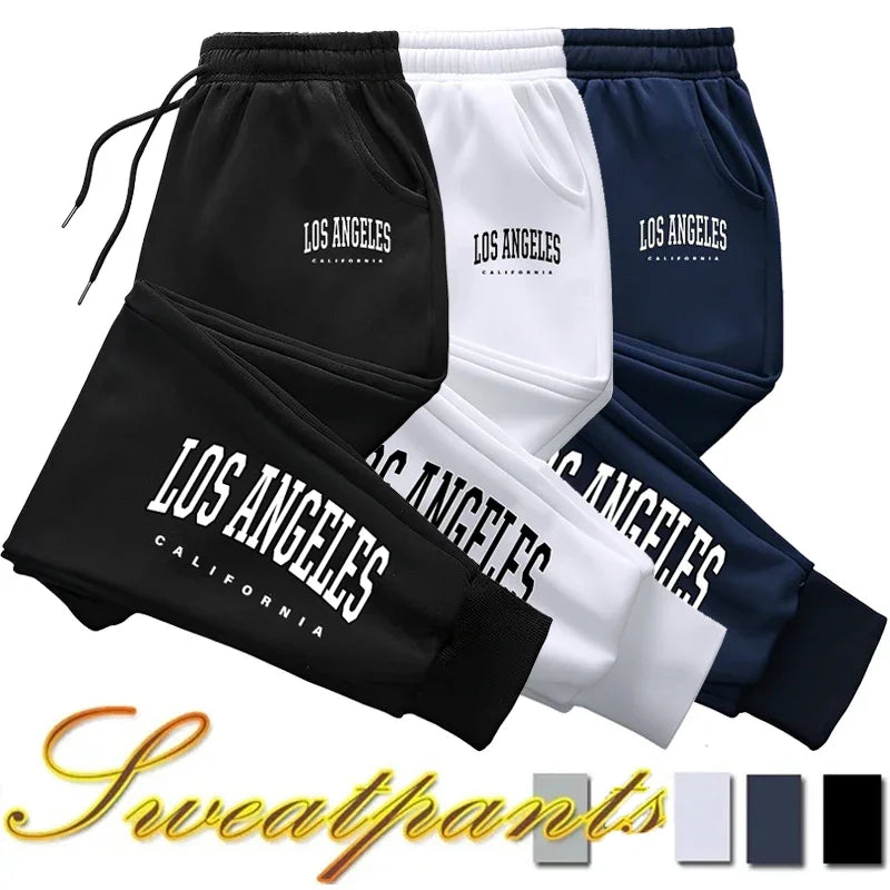 Mens Sweatpants Printing Casual Trousers Sports Jogging Clothing Outdoors Street Sportswear Office Home Men Pants Morning Run