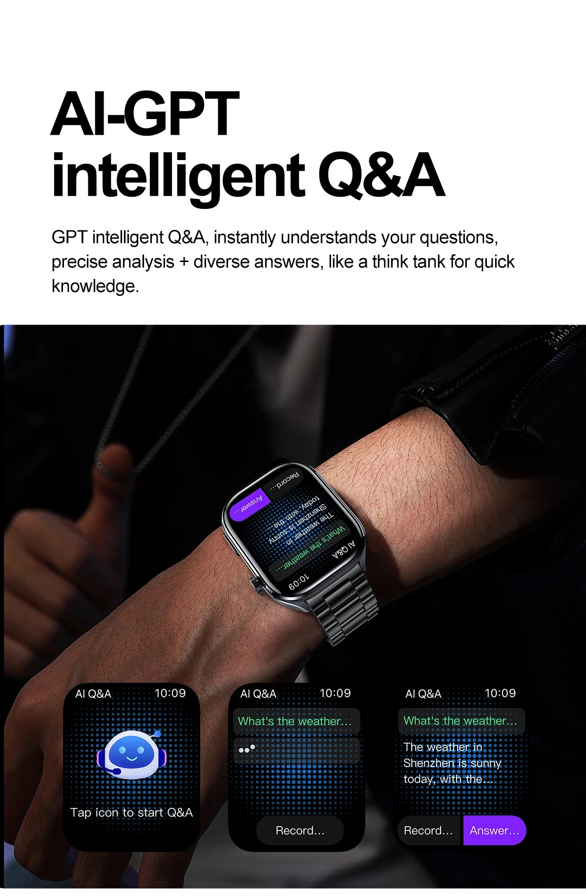 2025 New Accurate ECG Smart Watch Heart Health Analysis Blood analysis Blood Lipid Blood Pressure BT call Smart Watches For Men