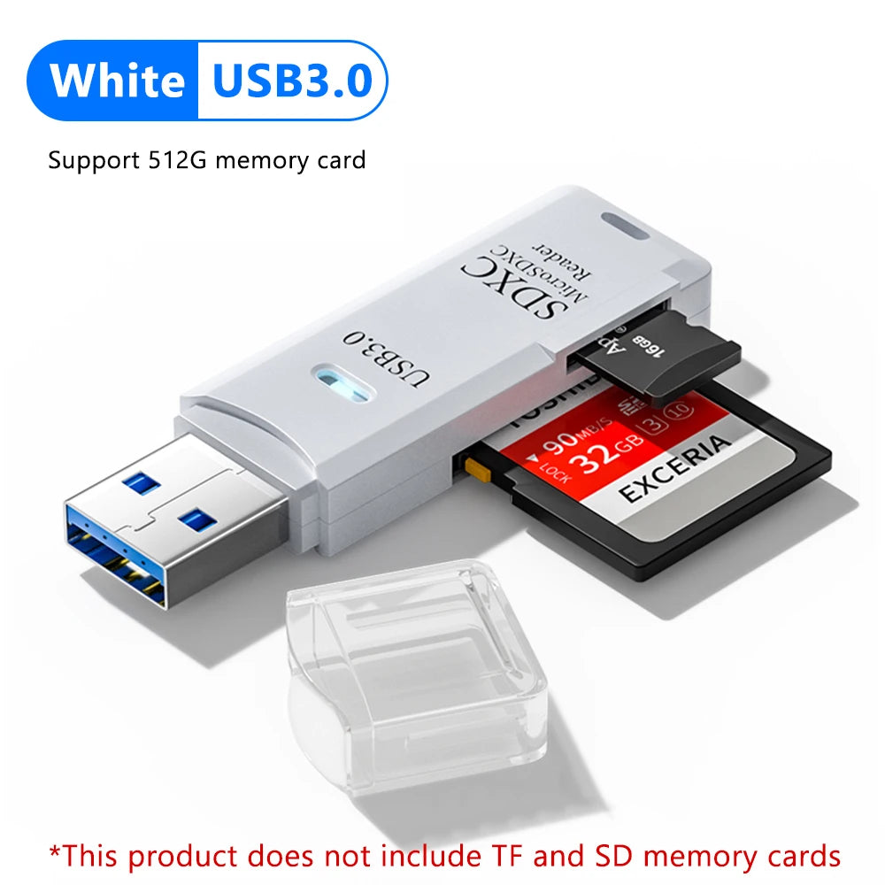 2 in 1 USB 3.0 Card Reader Micro TF Sd Card Reader