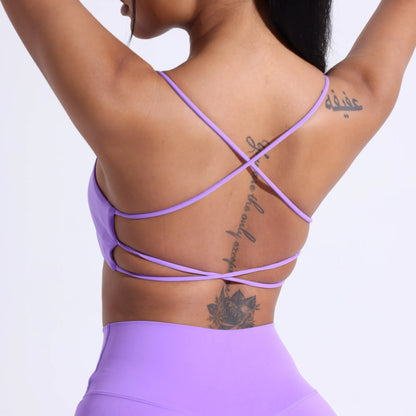 Women's Cross Back Straps Fitness Bra