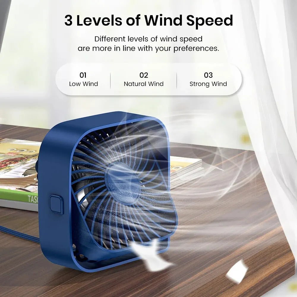 Mini Portable USB Desk Table Fan