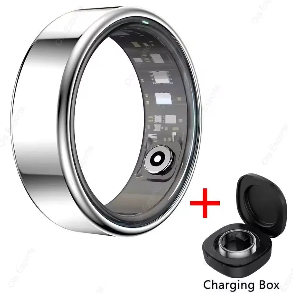 Smart Ring Blood Pressure Sleep Health Monitoring Multi-sport Mode smartring IP68 Waterproof Remote Care Men Women