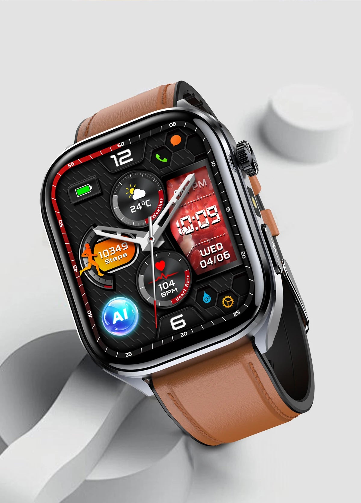 2025 New Accurate ECG Smart Watch Heart Health Analysis Blood analysis Blood Lipid Blood Pressure BT call Smart Watches For Men