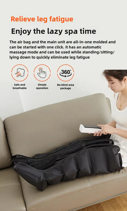 Jinkairui Electric Leg & Foot Massager with Air Compression and Kneading – Calf Relaxation with Remote Control