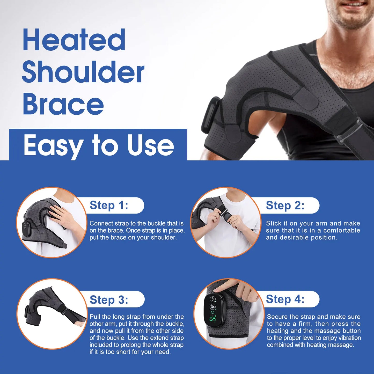 LED Electric Heating Shoulder Brace