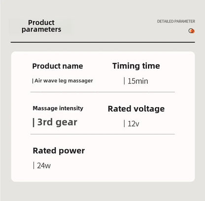Jinkairui Electric Leg & Foot Massager with Air Compression and Kneading – Calf Relaxation with Remote Control