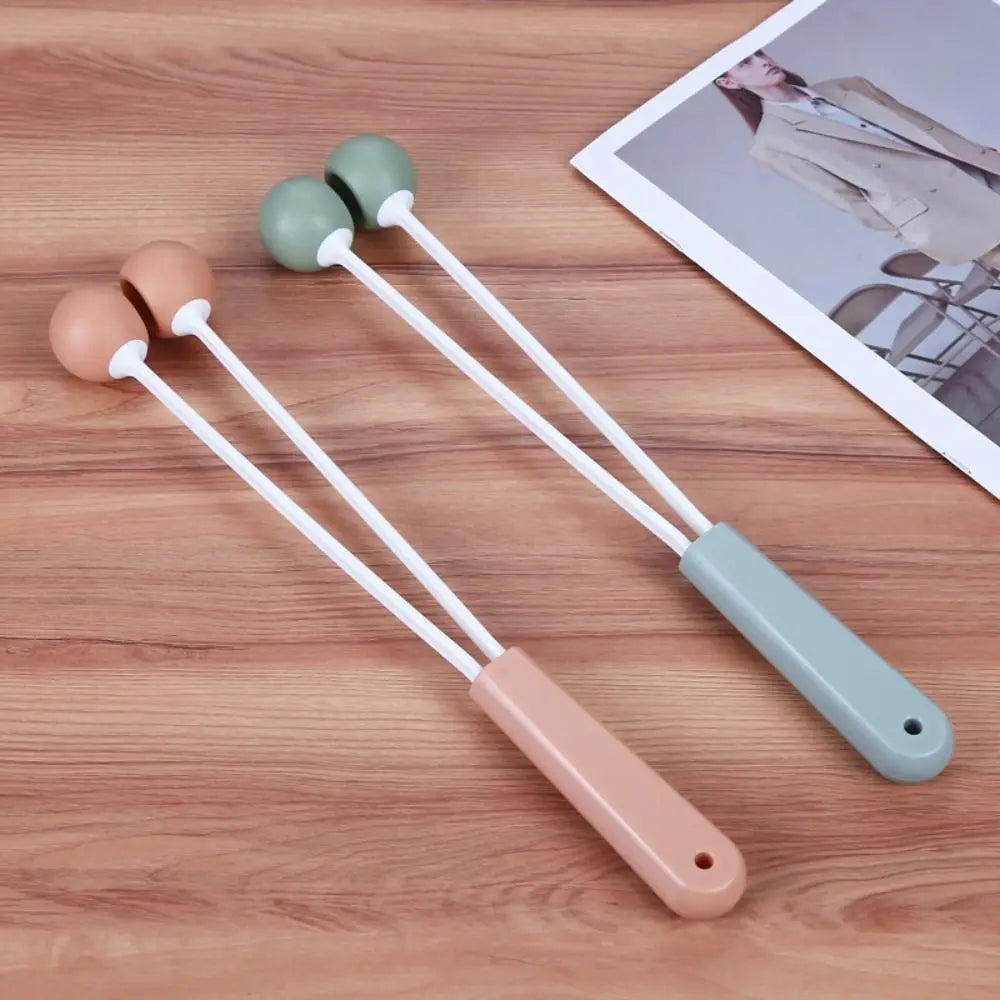 Portable Massage Double Ball Hammer Knock Back Neck Relaxation Muscle Hand-held Massage Stick Relief Stress Waist Legs