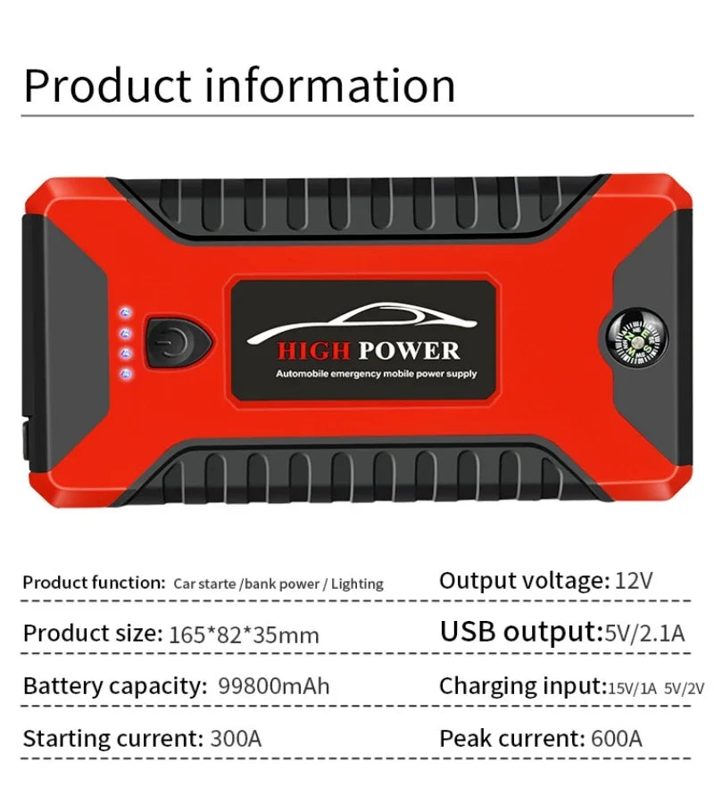 Car Battery Auto Jumper Starter