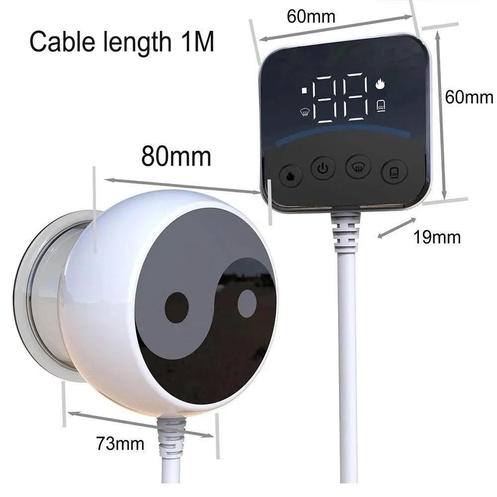 Visual Display Smart LCD Massager Electric Heating Remote Controller Vacuum Cupping Massager Suction Cup LCD Screen