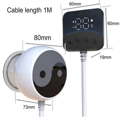 Visual Display Smart LCD Massager Electric Heating Remote Controller Vacuum Cupping Massager Suction Cup LCD Screen