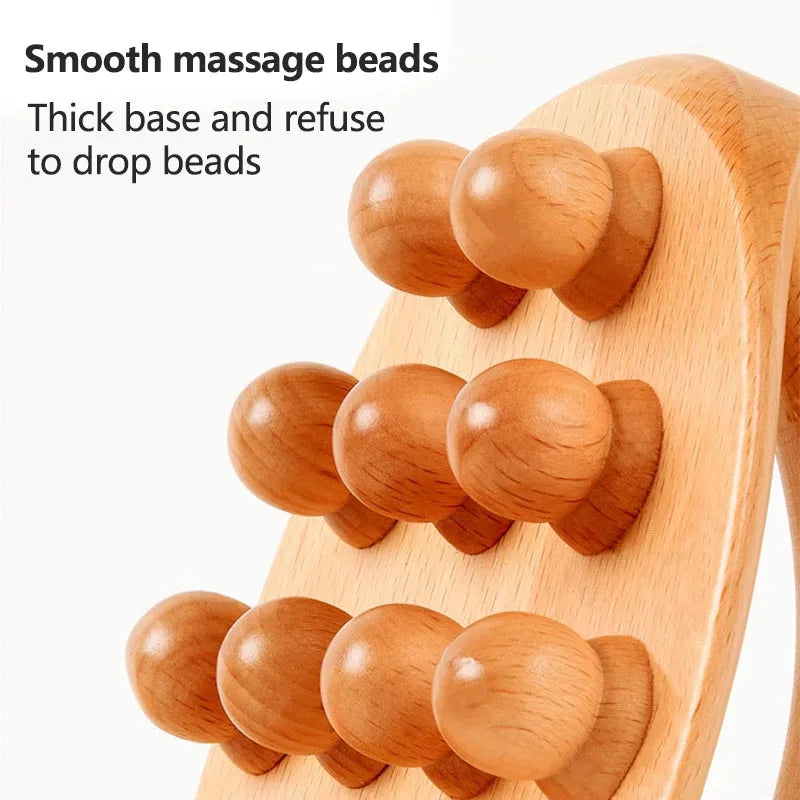 Wooden Waist Leg Body Massager