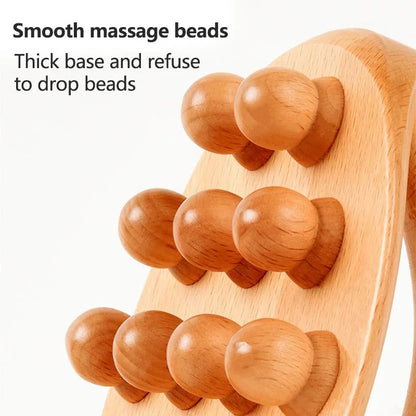 Wooden Waist Leg Body Massager