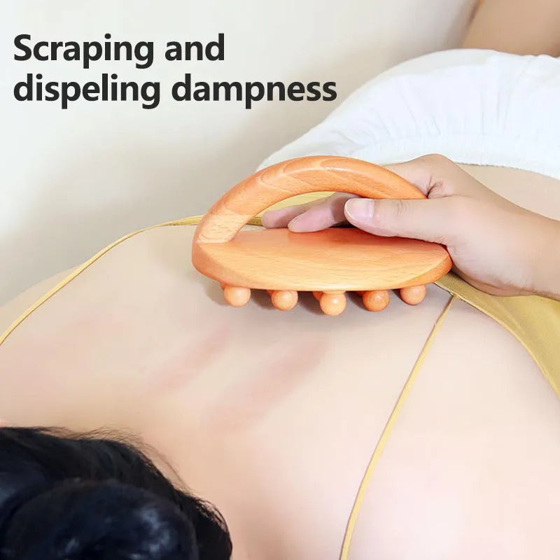 Wooden Waist Leg Body Massager