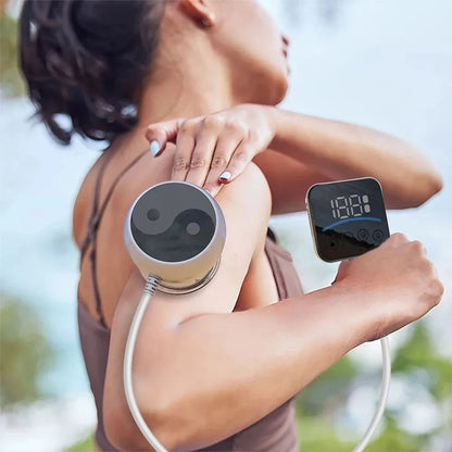 Visual Display Smart LCD Massager Electric Heating Remote Controller Vacuum Cupping Massager Suction Cup LCD Screen