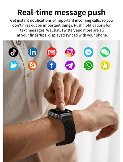 2026 New Accurate Measurement Uric Acid Blood Lipids Smartwatches Body Fat Measure Call Sports Health Smart Watch For Men Women