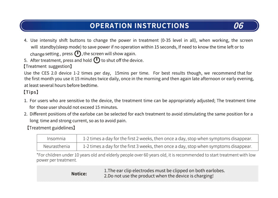 KTS Sleep Aid Device CES Stimulation Therapy 600mAh Hand-held Anxiety Depression Fast Sleep Instrument Sleeper Therapy Insomnia