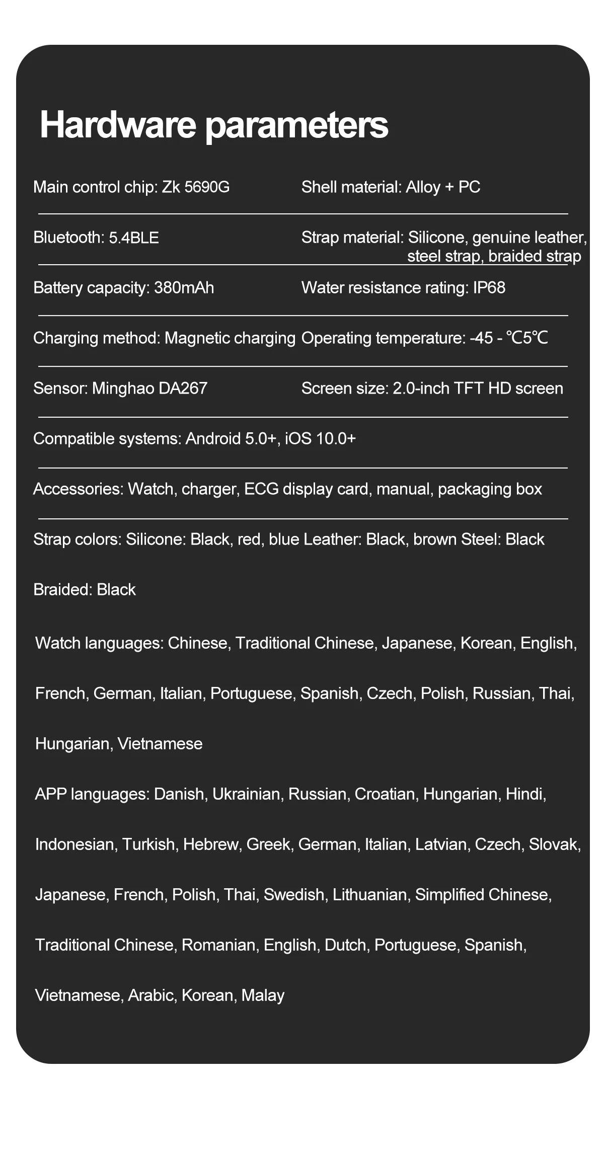 2025 New Accurate ECG Smart Watch Heart Health Analysis Blood analysis Blood Lipid Blood Pressure BT call Smart Watches For Men