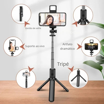 Bluetooth Selfie Stick Tripod Desktop Stand