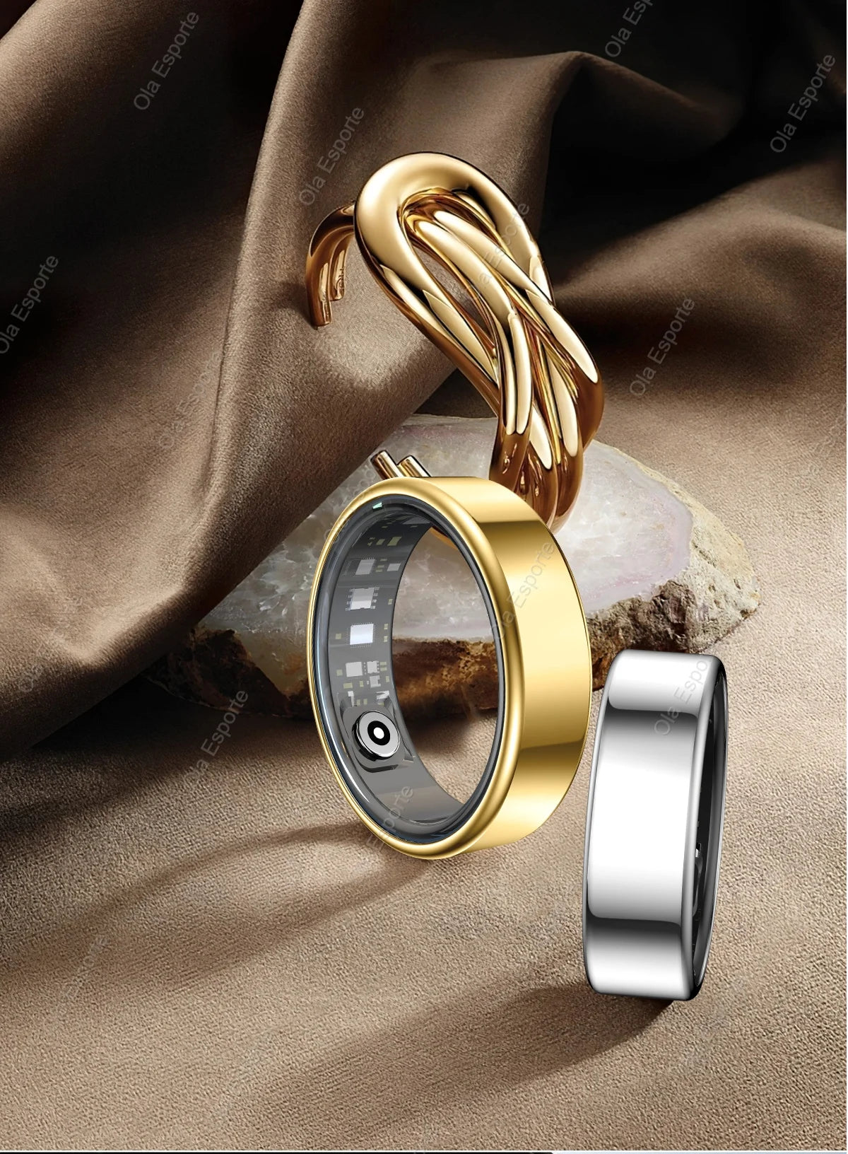 Smart Ring Blood Pressure Sleep Health Monitoring Multi-sport Mode smartring IP68 Waterproof Remote Care Men Women