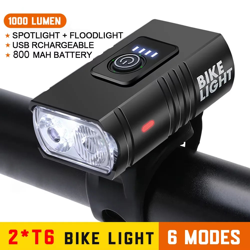 Rechargeable T6 LED Bicycle Light