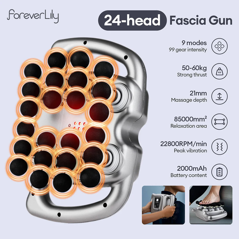 24-Head Body Massage Gun