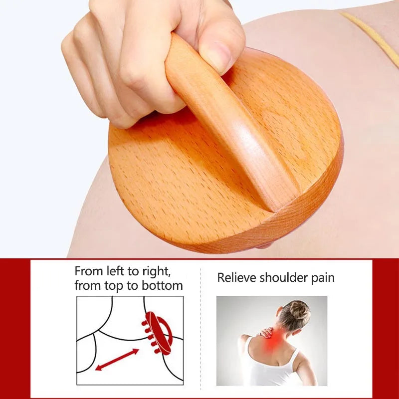 Wooden Waist Leg Body Massager