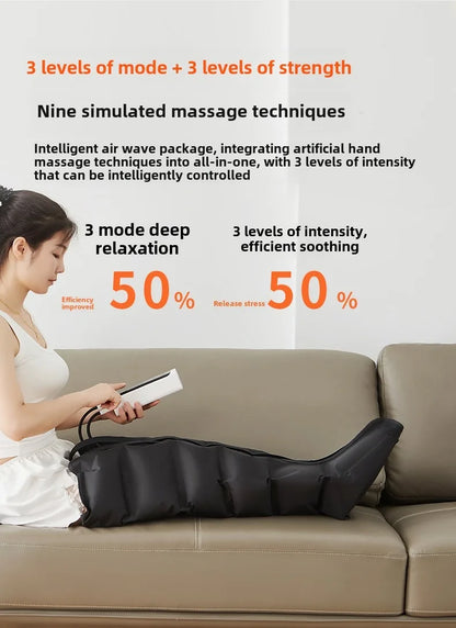 Jinkairui Electric Leg & Foot Massager with Air Compression and Kneading – Calf Relaxation with Remote Control